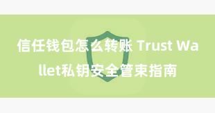 信任钱包怎么转账 Trust Wallet私钥安全管束指南